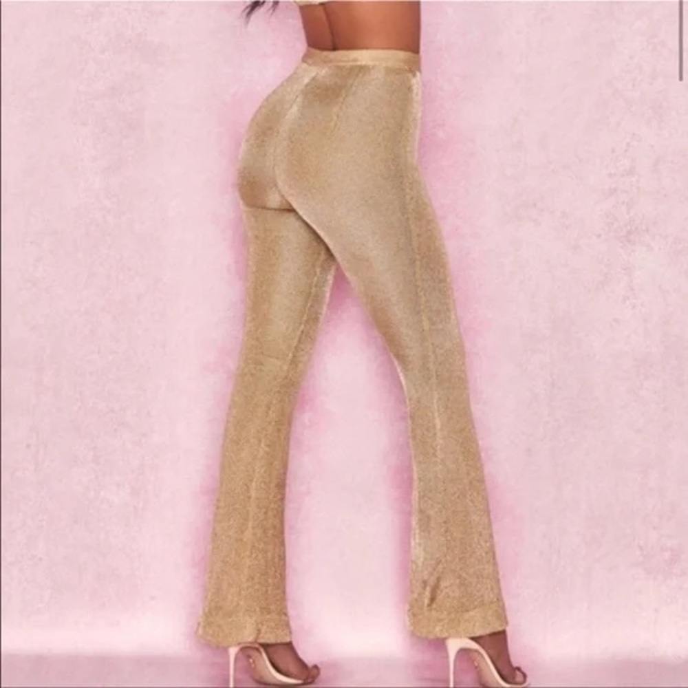 House of CB Glod Knit Trousers (XS)